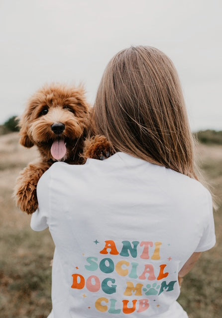 anti social dog mom club shirt